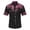 a-Black5163, variant on VNKIDY Boys Kids Western Style Floral Embroidered Shirt Short Sleeve Button Down Collared Floral Embroidery Contrast Piping Cowboy Shirt For CasualParty Wear Black 12-13 Years