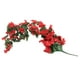 thumbnail image 3 of 4 pétalos de flores artificiales colgantes de color violeta, enredadera de imitación para decoración de bodas y hogar (rojo), 3 of 5