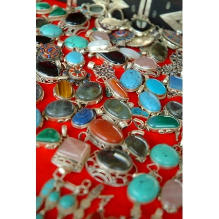 Mauritania Adrar Chinguetti Stones and jewellery Canvas Art - Aldo Pavan DanitaDelimont (24 x 35)