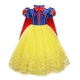 thumbnail image 4 of Vestido de princesa Elsa Anna para niñas, disfraz de Cenicienta, Blancanieves, Aurora, Sofía, Rapunzel, para Halloween, fiesta de cumpleaños infantil, 4 of 5