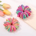 thumbnail image 4 of Lote de 100 diademas para niña, gomas elásticas de Color caramelo para el pelo, accesorios para el cabello para bebé, 4 of 4
