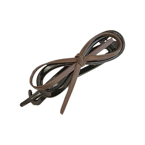 Bow Hair Clip Pasador de pelo de cuero Clip de pelo libre Barrettes Moda Headwear Accesorios para el cabello Clip Bow Accesorios para el cabello para mujeres y niñas