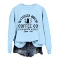 thumbnail image 4 of Venzia Women Halloween Crewneck Sweatshirt, Black Long Sleeve Pullover Top, Casual Fall Graphic Sweatshirt, 4 of 4