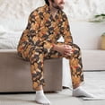 thumbnail image 7 of Naloa Dog Men’s Pajamas Set - Long Sleeve Button Down Sleep Shirt and Pajama Bottoms Sleepwear Set-, 7 of 7