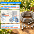Refrigerator Ice Maker Water Line Kit, 25 FT, With Tee Stop Valve for ...