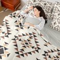 thumbnail image 4 of Homewish Boho Aztec 7-Piece Twin Bedding Sets,Retro Geometric Triangle Bedding Comforter Set,Beige Black Brown Sheet Sets For Girl Boy,Ultra Soft Home Decor Reversible, 4 of 8