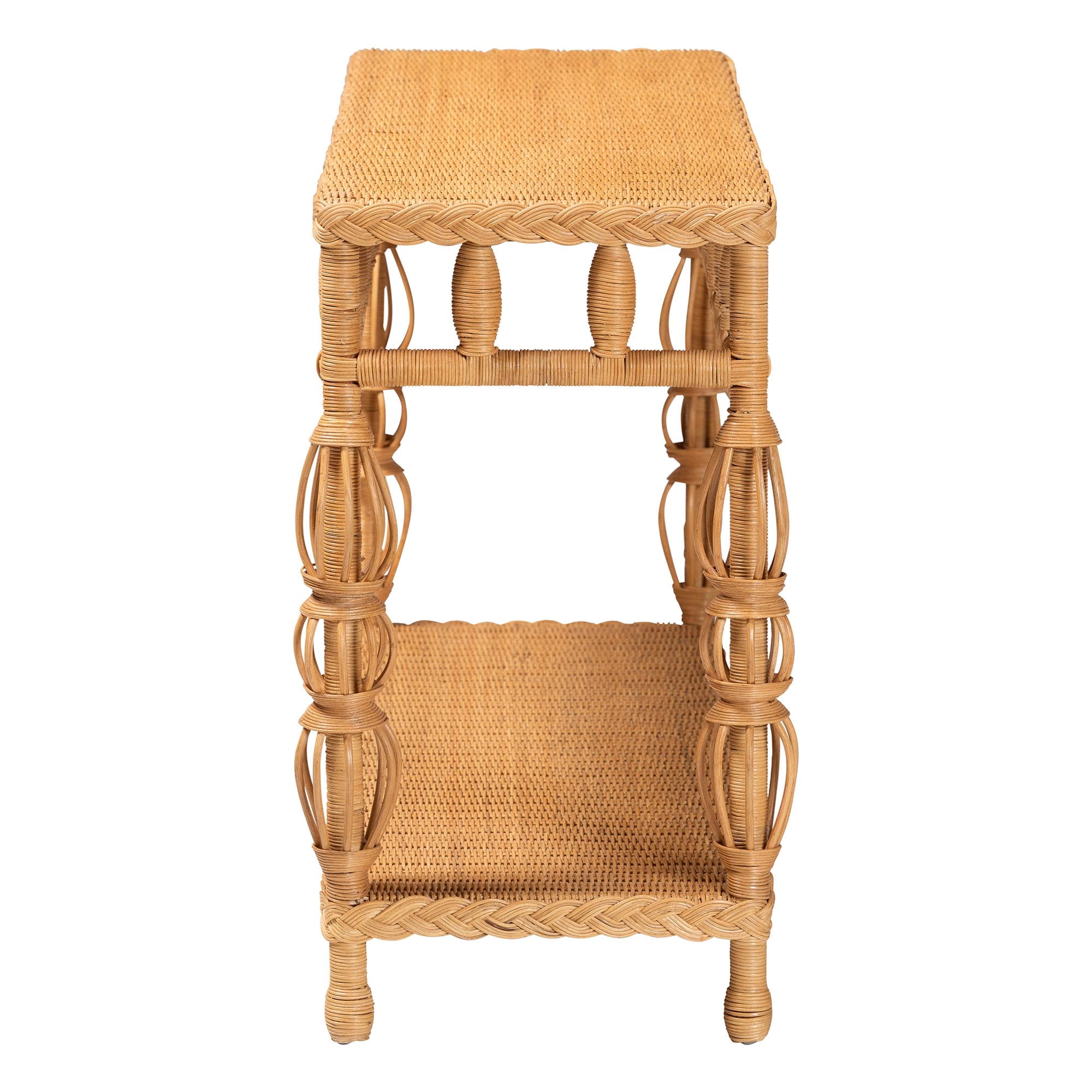 bali & pari Dolby Boho Console Table, Light Honey