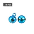thumbnail image 3 of Jingle Bells, 5/16inch 48pcs Small Craft Bells for DIY Holiday Decoration, Musical Party, Home, Festival, Lake Blue, 3 of 5