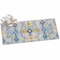 thumbnail image 2 of Hallway Runner Rug 2'x6', Vintage Ethnic Kitchen Runner Rugs Non-Slip Carpet Mats, Morocco Boho Farmhouse Abstract Texture Bedside Rugs Runners Washable Floor Carpet for Bathroom Laundry Room, 2 of 8