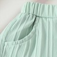thumbnail image 6 of Toddler Baby Girl Summer Clothes Ruffle Sleeve Cartoon T Shirt Linen Short Sets with Belt Cute Outfits Kaprioy Toddler Girl Clothes 9 12 18 24 Months 2T 3T 4T, 6 of 6