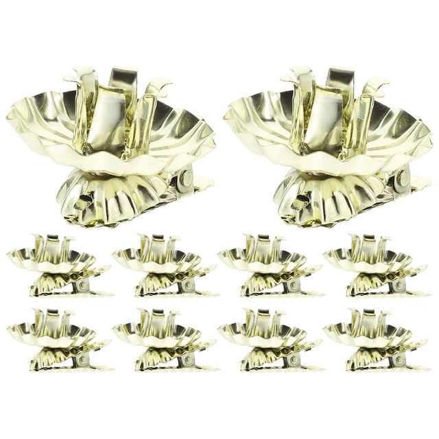 10 Uds. Clip en portavelas árbol de Navidad vela Clip decorativo hierro portavelas Clip