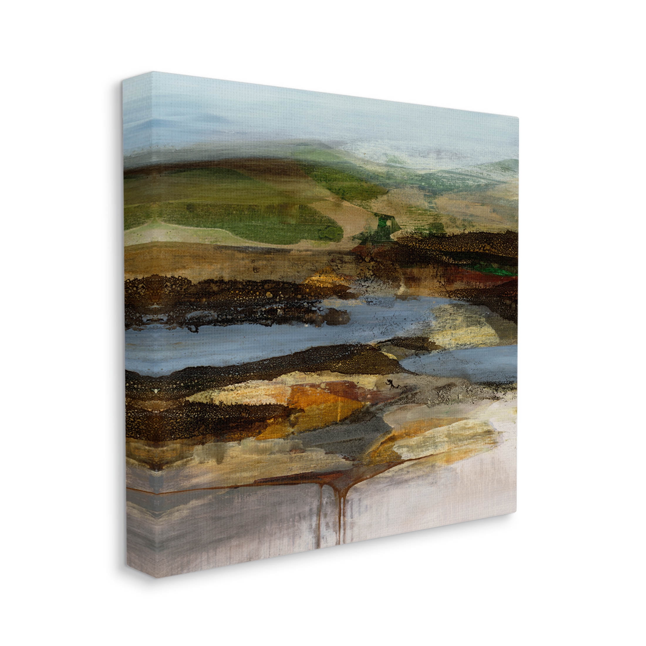 Stupell Industries Detailed Abstract Landscape Horizon Painting Gallery Wrapped Canvas Print Wall Art, Design by Ruth Fromstein