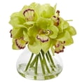thumbnail image 1 of Arreglo artificial Orquídea Cymbidium casi natural, 1 of 1