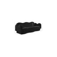 thumbnail image 3 of Meridian Furniture Bloom Black Teddy Fabric Sofa, 3 of 17