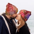 thumbnail image 5 of Picia Fireworks Pattern Knitted Beanie Hat for Men and Women , Unisex Winter Warm Stretchy Knit Cap Thick Fisherman Beanies Cuffed Plain Skull Caps, 5 of 6