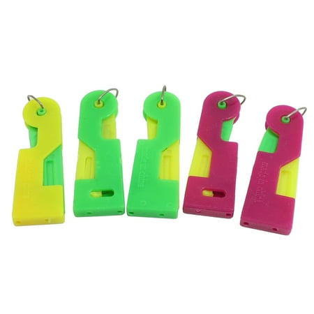 - Unique Bargains Fuchsia Green Yellow Plastic Housing Sewing Needle Threader 5 in 1