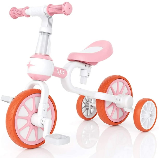 5 Poussette de bébé in1, vélo d'équilibre à deux roues de tricycle de pédale