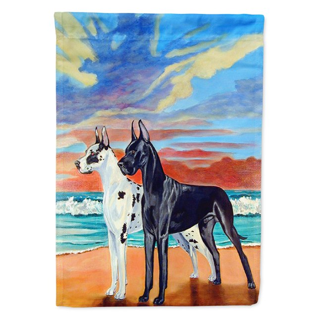 Caroline's Treasures 7051GF en la bandera Sunset Great Dane pequeña multicolor