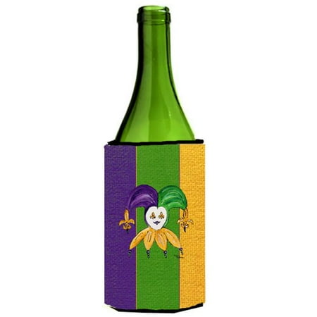 

Carolines Treasures 8368LITERK Jester Mardi Grass Wine bottle sleeve Hugger - 24 oz.