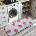 thumbnail image 3 of Strawberry Plants Fruit Flower Kitchen Rug Mat,Kitchen Runner Rugs Non Skid Washable,Decorative Kitchen Floor Mats for Kitchen,Sink,Laundry,17"x47.2", 3 of 7