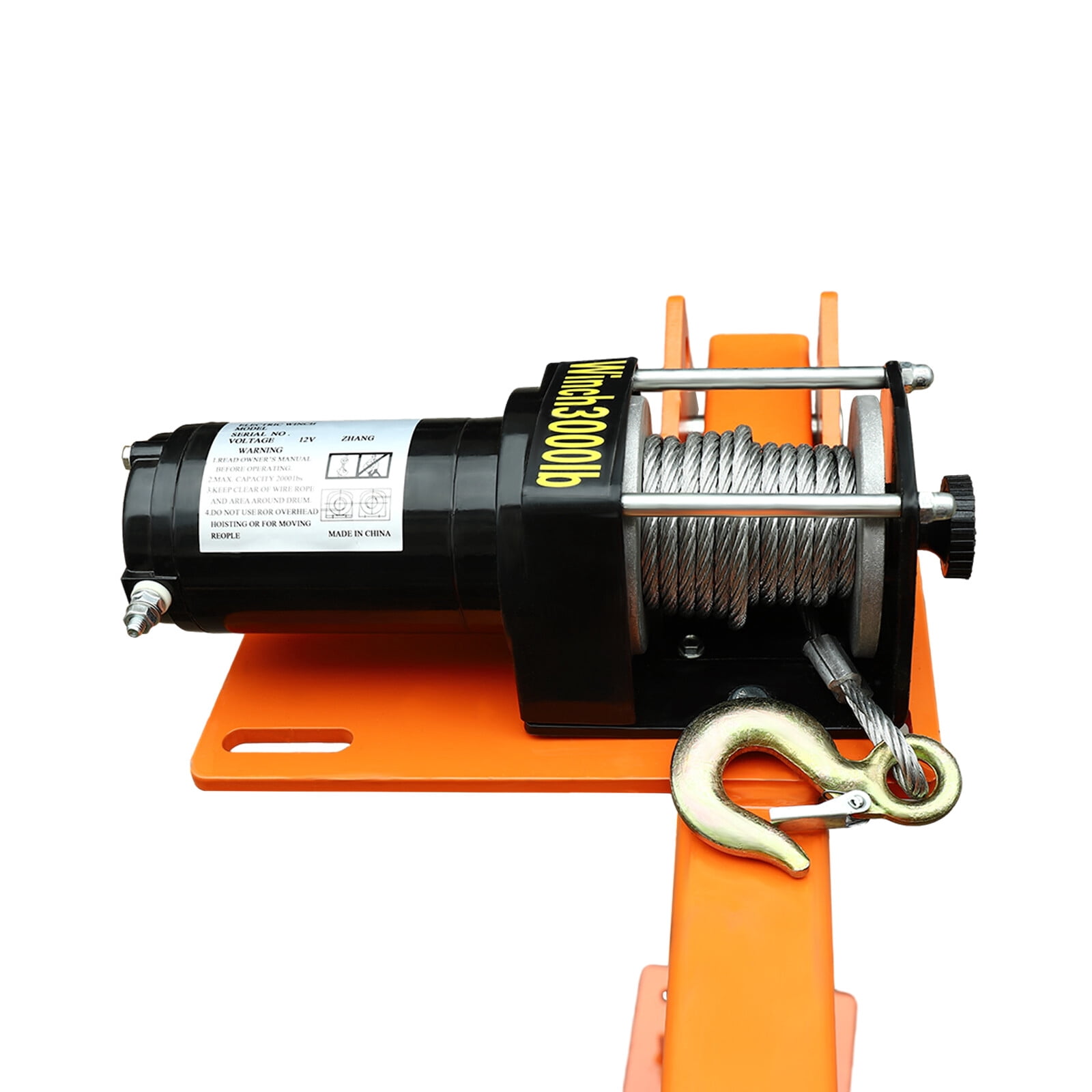 Miumaeov 1100 LB Truck-Mounted Crane Hoist Truck-Mounted Crane with 12V Electric Winch 360 Swivel Pickup Truck Jib Cranes