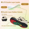 thumbnail image 3 of TARANIS Toddler Boys Girls Shoes, Breathable Mesh Non-Slip Sneakers, Closed Toe Baby First Walker Shoes , Apricot, 3 of 7