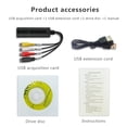 thumbnail image 2 of USB2.0 Audio AV TV Card VHS to DVD Converter Analog Video to Digital Format Record Capture Card PC Adapter, 2 of 9