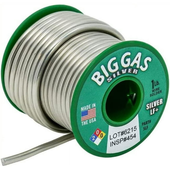 Big Gas Silver Lead-Free Solder - 1 Lb. Spool - Made in The USA