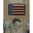 thumbnail image 3 of Vintage 4th of July Outdoor TV Cover 40 to 43 Inch Weatherproof, Independence Day Red Blue 600D Oxford TV Covers with Waterproof Zipper, Outside Flat TV Screen Protector Size 40"W x 25"H x 4.5"D, 3 of 7