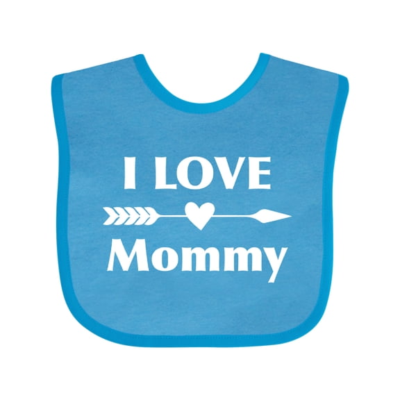 Inktastic I Love Mommy Boys or Girls Baby Bib