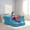 Lake Blue, variant on Umi Patio 4 Pcs Fold Out Toddler Play Couch, Modular Kids Convertible Couch