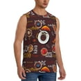 thumbnail image 2 of JUNZAN A Cup Of Black Coffee On A Saucer Men's Sleeveless T Shirts,Sleeveless Muscle Shirts,Sizes S-3XL, 2 of 8
