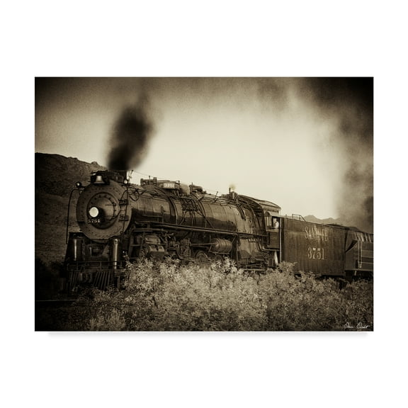 Trademark Fine Art 'Train Arrival I' Canvas Art by David Drost