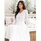 thumbnail image 3 of Jersey tipo cárdigan Shrug Bolero OmicGot White para mujer, 3 of 6