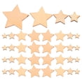 thumbnail image 1 of EeaseMX 200 piezas de estrellas de madera, rodajas de estrellas de madera, mini adornos de estrellas para hacer manualidades de boda, 1 of 7