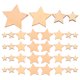 thumbnail image 1 of 200 piezas de estrellas de madera, rodajas de estrellas de madera, mini adornos de estrellas para hacer manualidades de boda, 1 of 7