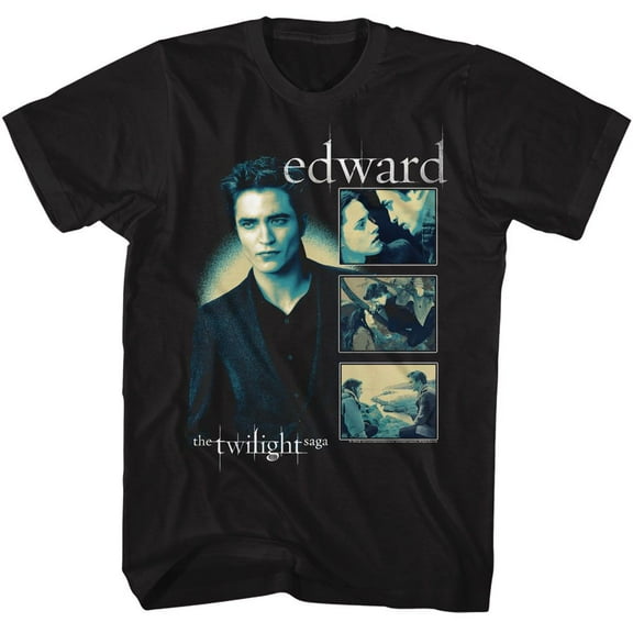 Twilight Edward Multi Scenes Black Adult T-Shirt M