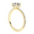 thumbnail image 4 of AFFY Solitaire Engagement Rings For Women, 1.40 Carat (ctw) Lab Created Moissanite Eternity Promise Ring For Her In 14k Yellow Gold Over Sterling Silver | VVS1 Quality Ring Size-8, 4 of 5