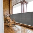 thumbnail image 4 of Balcony Privacy Screen 1x5M Balcony Safety Protection Cover Ventilated Weatherproof Balcony Net Fence 1 MM Aperture With 10 Ties Grey, 4 of 11