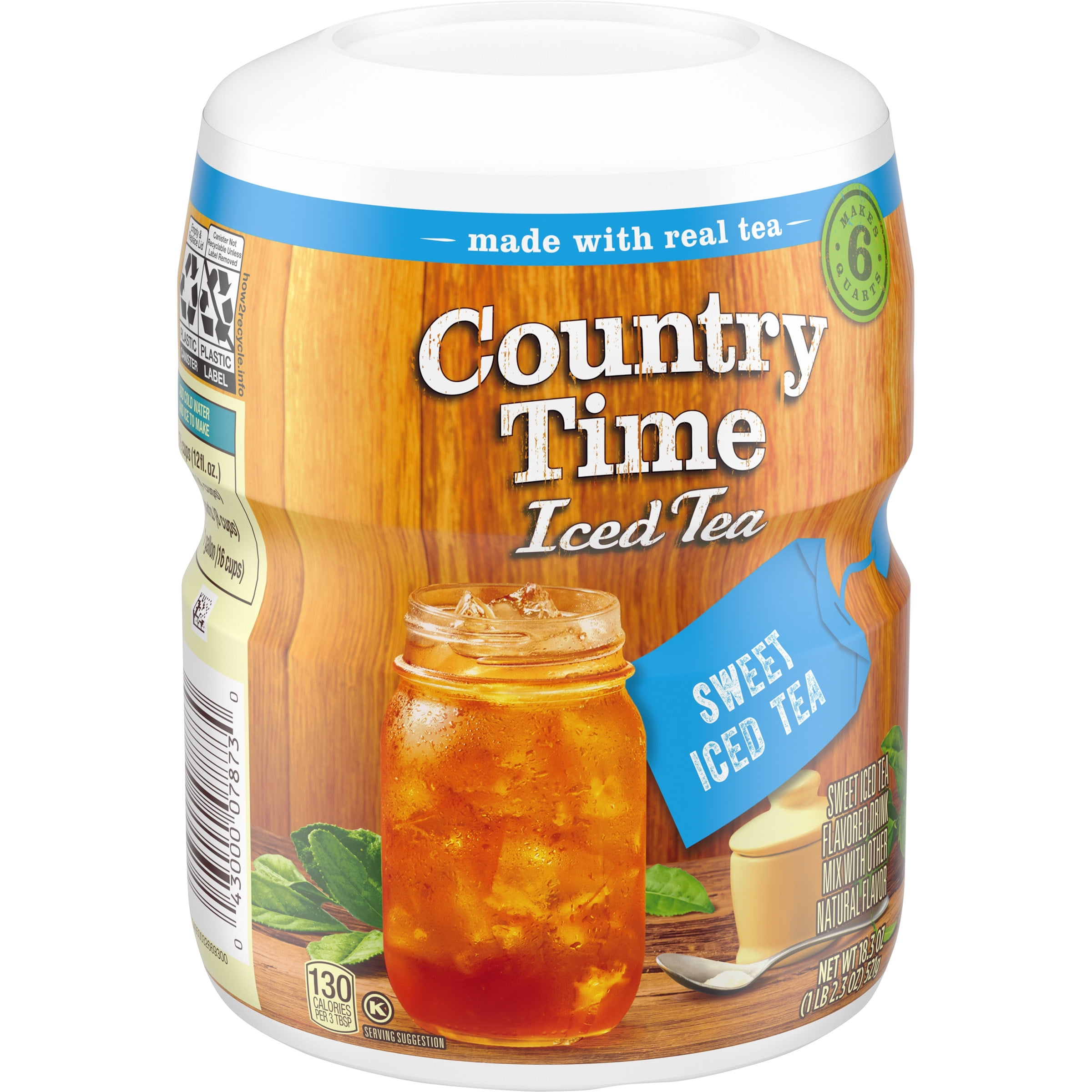 Country Time Sugar Sweetened Sweet Tea Powdered Drink Mix, Low Caffeine