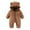Brown, variant on SROBPTY Toddler Fleece Jumpsuits, Newborn Fleece Snowsuit Winter Warm Hooded Romper Jumpsuit Outfits for Girls Boys Khaki 0-3 Months