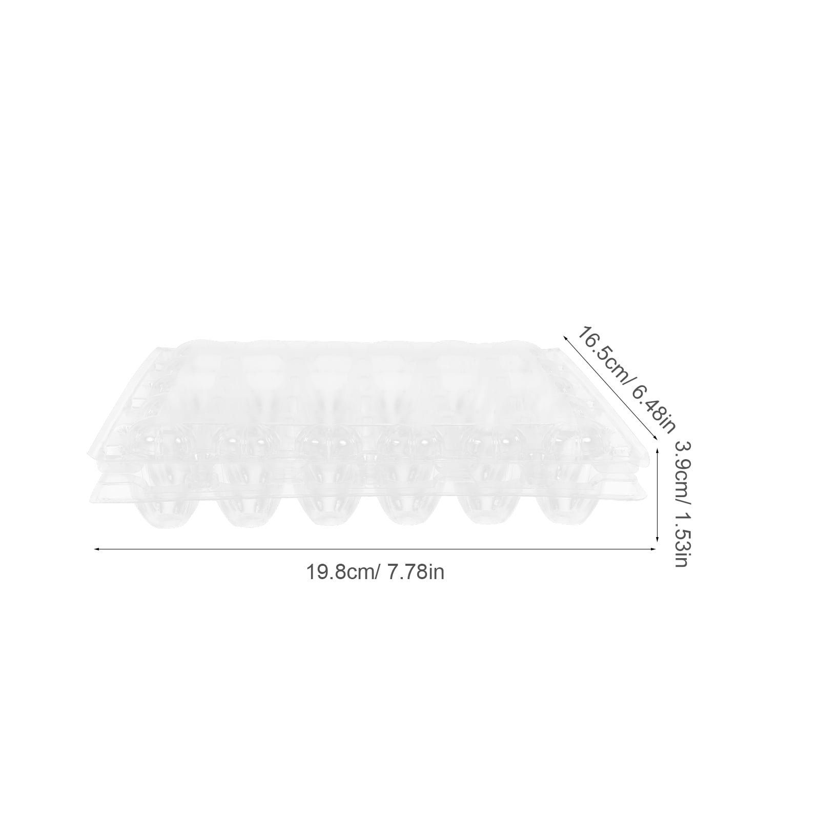 UPKOCH Clear Quail Egg Holder 25Pcs Reusable Plastic Trays With Lid For Kitchen Use And Travel