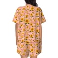 thumbnail image 3 of Lsque Plaid Sunflower Women's Short-Sleeved Pajama Set - 2 Piece Soft and Lightweight Sleepwear Set-Medium, 3 of 9