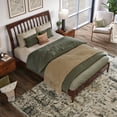 thumbnail image 4 of AFI Orleans Full Solid Wood Low Profile Sleigh Platform Bed in Walnut, 4 of 13