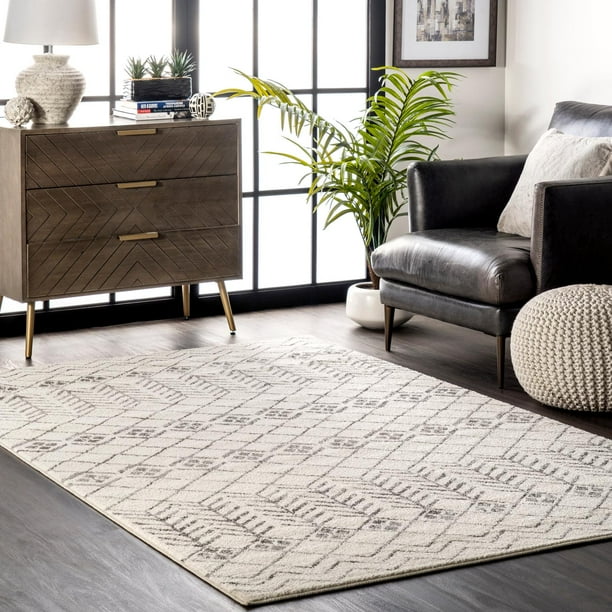 nuLOOM Gem Geometric Stripes Area Rug