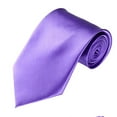 thumbnail image 1 of TopTie Cravate Unisexe Couleur Unie Violet Cravate Régulière, 1 of 7