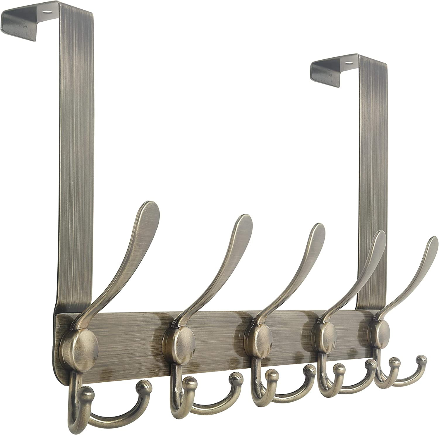 Dseap over the Door Hook Hanger 5 Tri Hooks,Heavy Duty Metal Coat