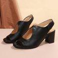 thumbnail image 4 of Nuevas sandalias romanas sexis de tacón alto con punta redonda, zapatos de mujer de tacón alto Retro para mujer Wmkox8yii  hfjk4875, 4 of 9