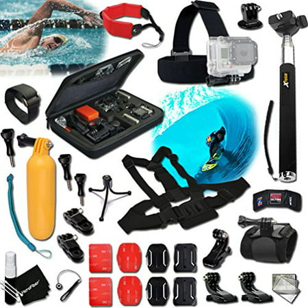 Xtech® SAILING ACCESSORIES Kit for GoPro Hero 4 3+ 3 2 1 Hero4 Hero3 Hero2, Hero 4 Silver, Hero 4 Black, Hero 3+ Hero3+ Hero 3 Silver, Hero 3 Black and for Swimming, Surfing, Snorkel, Canoeing,