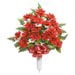 30" Poinsettia Floral Arrangement, Red